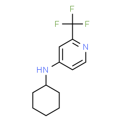 ChemSpider 2D Image | N-Cyclohexyl-2-(trifluoromethyl)-4-pyridinamine | C12H15F3N2