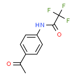 ChemSpider 2D Image | N-(4-Acetylphenyl)-2,2,2-trifluoroacetamide | C10H8F3NO2