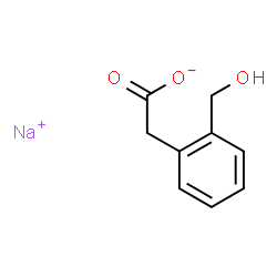ChemSpider 2D Image | Sodium [2-(hydroxymethyl)phenyl]acetate | C9H9NaO3