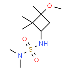 ChemSpider 2D Image | N'-(3-Methoxy-2,2,3-trimethylcyclobutyl)-N,N-dimethylsulfuric diamide | C10H22N2O3S
