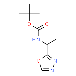 ChemSpider 2D Image | 1,1-Dimethylethyl N-[1-(1,3,4-oxadiazol-2-yl)ethyl]carbamate | C9H15N3O3
