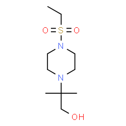 ChemSpider 2D Image | 2-[4-(Ethylsulfonyl)-1-piperazinyl]-2-methyl-1-propanol | C10H22N2O3S