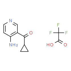 ChemSpider 2D Image | (4-Amino-3-pyridinyl)(cyclopropyl)methanone trifluoroacetate (1:1) | C11H11F3N2O3