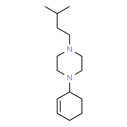 ChemSpider 2D Image | 1-(2-Cyclohexen-1-yl)-4-(3-methylbutyl)piperazine | C15H28N2