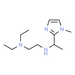 ChemSpider 2D Image | N,N-Diethyl-N'-[1-(1-methyl-1H-imidazol-2-yl)ethyl]-1,2-ethanediamine | C12H24N4