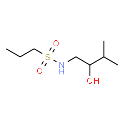 ChemSpider 2D Image | N-(2-Hydroxy-3-methylbutyl)-1-propanesulfonamide | C8H19NO3S