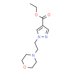 ChemSpider 2D Image | Ethyl 1-(2-morpholinoethyl)-1H-pyrazole-4-carboxylate | C12H19N3O3