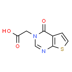 ChemSpider 2D Image | {4-oxothieno[2,3-d]pyrimidin-3-yl}acetic acid | C8H6N2O3S