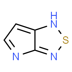 ChemSpider 2D Image | 1H-Pyrrolo[2,3-c][1,2,5]thiadiazole | C4H3N3S