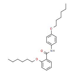 ChemSpider 2D Image | 2-(Hexyloxy)-N-[4-(hexyloxy)phenyl]benzamide | C25H35NO3