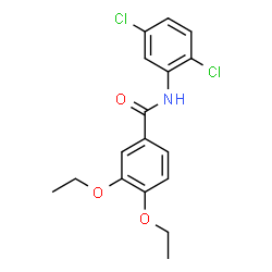 ChemSpider 2D Image | N-(2,5-Dichlorophenyl)-3,4-diethoxybenzamide | C17H17Cl2NO3