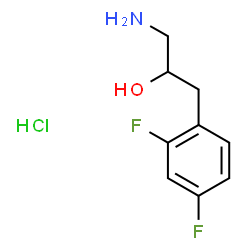 ChemSpider 2D Image | 1-Amino-3-(2,4-difluorophenyl)-2-propanol hydrochloride (1:1) | C9H12ClF2NO