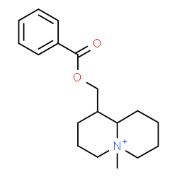 ChemSpider 2D Image | 1-[(Benzoyloxy)methyl]-5-methyloctahydro-2H-quinolizinium | C18H26NO2