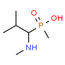 ChemSpider 2D Image | Methyl[2-methyl-1-(methylamino)propyl]phosphinic acid | C6H16NO2P