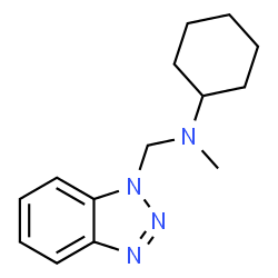 ChemSpider 2D Image | N-(1H-Benzotriazol-1-ylmethyl)-N-methylcyclohexanamine | C14H20N4