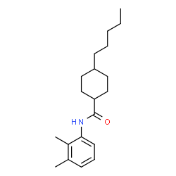 ChemSpider 2D Image | N-(2,3-Dimethylphenyl)-4-pentylcyclohexanecarboxamide | C20H31NO
