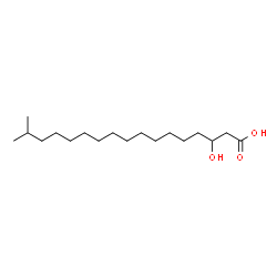 ChemSpider 2D Image | 3-Hydroxy-16-methylheptadecanoic acid | C18H36O3