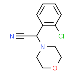 ChemSpider 2D Image | (2-Chlorophenyl)(4-morpholinyl)acetonitrile | C12H13ClN2O