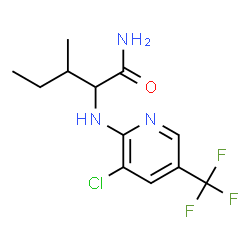 ChemSpider 2D Image | N~2~-[3-Chloro-5-(trifluoromethyl)-2-pyridinyl]isoleucinamide | C12H15ClF3N3O