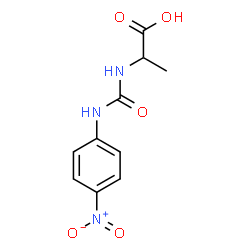 ChemSpider 2D Image | N-[(4-Nitrophenyl)carbamoyl]alanine | C10H11N3O5