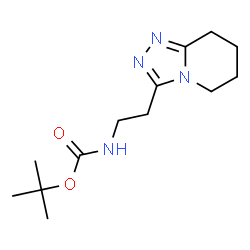 ChemSpider 2D Image | 2-Methyl-2-propanyl [2-(5,6,7,8-tetrahydro[1,2,4]triazolo[4,3-a]pyridin-3-yl)ethyl]carbamate | C13H22N4O2