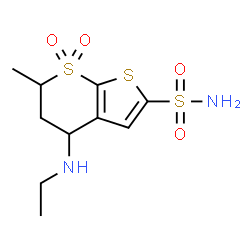 ChemSpider 2D Image | DORZOLAMIDE, (+)-(TRANS)- | C10H16N2O4S3