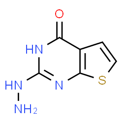 ChemSpider 2D Image | 2-Hydrazinothieno[2,3-d]pyrimidin-4(3H)-one | C6H6N4OS