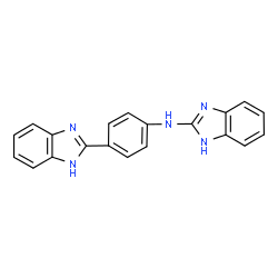 ChemSpider 2D Image | N-[4-(1H-Benzimidazol-2-yl)phenyl]-1H-benzimidazol-2-amine | C20H15N5