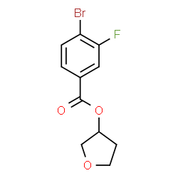 ChemSpider 2D Image | Tetrahydro-3-furanyl 4-bromo-3-fluorobenzoate | C11H10BrFO3