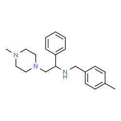 ChemSpider 2D Image | N-(4-Methylbenzyl)-2-(4-methyl-1-piperazinyl)-1-phenylethanamine | C21H29N3