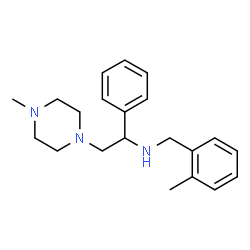 ChemSpider 2D Image | N-(2-Methylbenzyl)-2-(4-methyl-1-piperazinyl)-1-phenylethanamine | C21H29N3