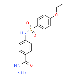 ChemSpider 2D Image | 4-Ethoxy-N-(4-hydrazinocarbonyl-phenyl)-benzenesulfonamide | C15H17N3O4S