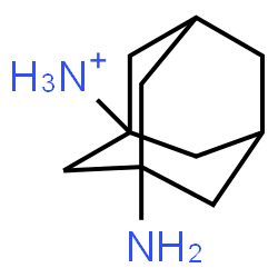 ChemSpider 2D Image | 3-Amino-1-adamantanaminium | C10H19N2