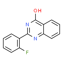 ChemSpider 2D Image | 2-(2-Fluorophenyl)-4(3H)-quinazolinone | C14H9FN2O