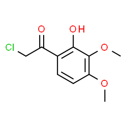 ChemSpider 2D Image | 2-Chloro-1-(2-hydroxy-3,4-dimethoxyphenyl)ethanone | C10H11ClO4