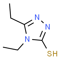 ChemSpider 2D Image | 4,5-DIETHYL-4 H-[1,2,4]TRIAZOLE-3-THIOL | C6H11N3S