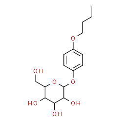 ChemSpider 2D Image | 4-Butoxyphenyl hexopyranoside | C16H24O7