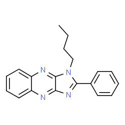 ChemSpider 2D Image | 1-Butyl-2-phenyl-1H-imidazo[4,5-b]quinoxaline | C19H18N4