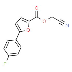 ChemSpider 2D Image | Cyanomethyl 5-(4-fluorophenyl)-2-furoate | C13H8FNO3