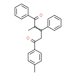 ChemSpider 2D Image | 2-Methyl-5-(4-methylphenyl)-1,3-diphenyl-2-pentene-1,5-dione | C25H22O2
