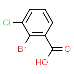 ChemSpider 2D Image | 2-Bromo-3-chlorobenzoic acid | C7H4BrClO2