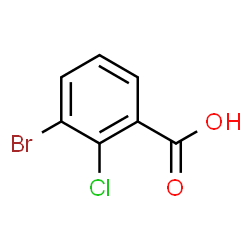 ChemSpider 2D Image | 3-Bromo-2-chlorobenzoic acid | C7H4BrClO2