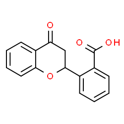 ChemSpider 2D Image | 2-(4-Oxo-3,4-dihydro-2H-chromen-2-yl)benzoic acid | C16H12O4
