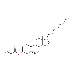 ChemSpider 2D Image | 10,13-Dimethyl-17-octyl-2,3,4,7,8,9,10,11,12,13,14,15,16,17-tetradecahydro-1H-cyclopenta[a]phenanthren-3-yl 2-butenoate | C31H50O2