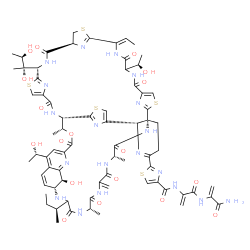 ChemSpider 2D Image | N-{3-[(3-Amino-3-oxo-1-propen-2-yl)amino]-3-oxo-1-propen-2-yl}-2-[(1R,11Z,15S,18S,25S,26R,35R,40S,46S,53S,59S)-37-[(2S)-2-butanyl]-18-[(2S,3R)-2,3-dihydroxy-2-butanyl]-11-ethylidene-59-hydroxy-8-[(1R)
-1-hydroxyethyl]-31-[(1S)-1-hydroxyethyl]-26,40,46-trimethyl-43-methylene-6,9,16,23,28,38,41,44,47-nonaoxo-27-oxa-3,13,20,56-tetrathia-7,10,17,24,36,39,42,45,48,52,58,61,62,63,64-pentadecaazanonacyclo
[23.23.9.3~29,35~.1~2,5~.1~12,15~.1~19,22~.1 | C72H85N19O18S5