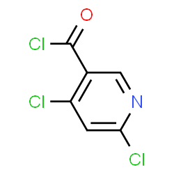 ChemSpider 2D Image | 4,6-Dichloronicotinoyl chloride | C6H2Cl3NO