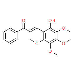 ChemSpider 2D Image | (2E)-3-(2-Hydroxy-3,4,5,6-tetramethoxyphenyl)-1-phenyl-2-propen-1-one | C19H20O6