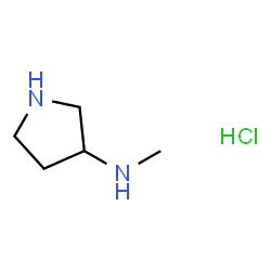 ChemSpider 2D Image | N-Methylpyrrolidin-3-amine hydrochloride | C5H13ClN2