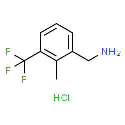 ChemSpider 2D Image | (2-Methyl-3-(trifluoromethyl)phenyl)methanamine hydrochloride | C9H11ClF3N