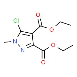 ChemSpider 2D Image | Diethyl 5-chloro-1-methyl-1H-pyrazole-3,4-dicarboxylate | C10H13ClN2O4